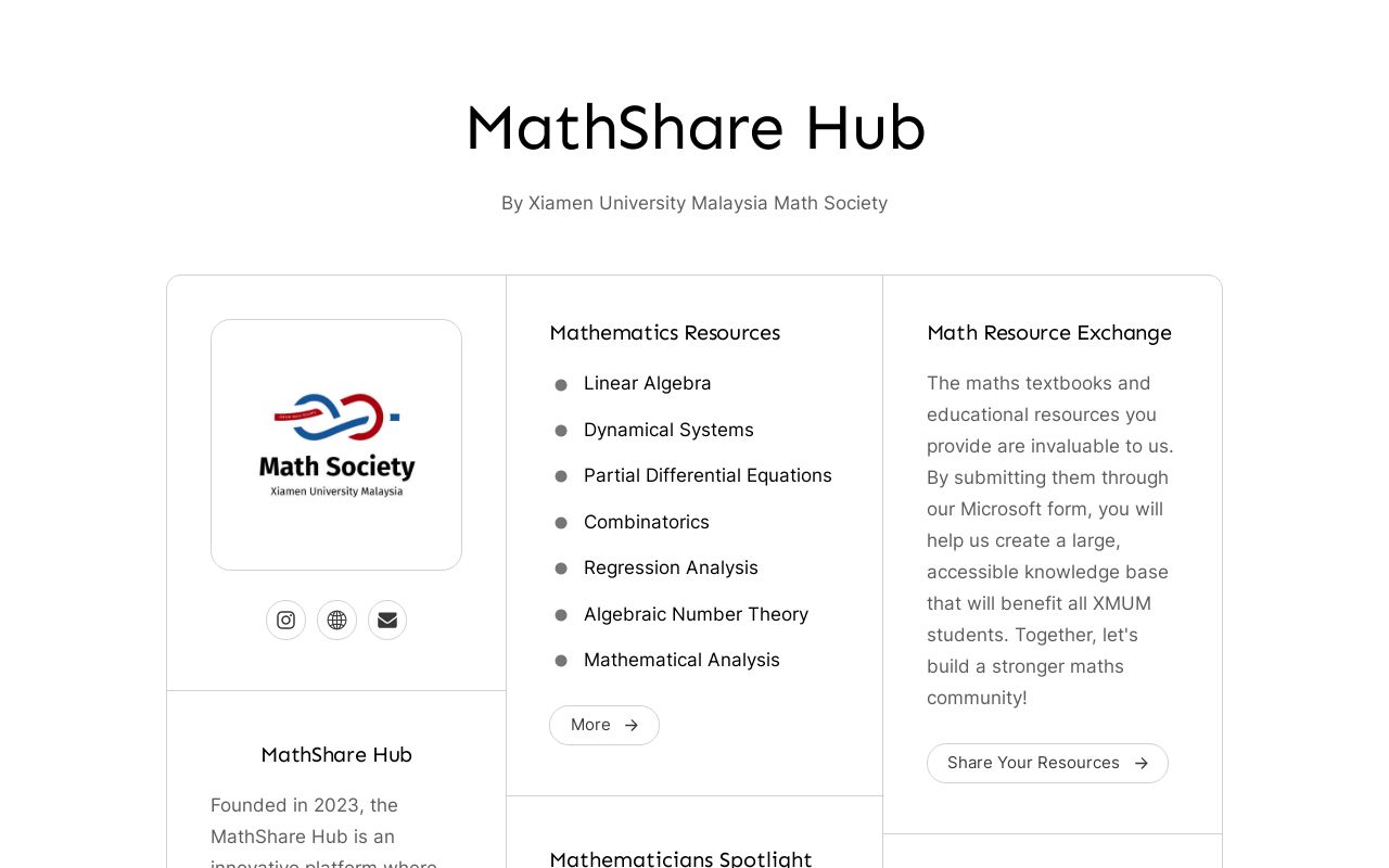 MathShare Hub